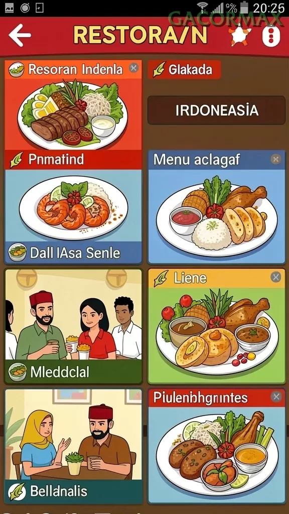 Galeri pratinjau visual gacormax build APK resmi terbaru